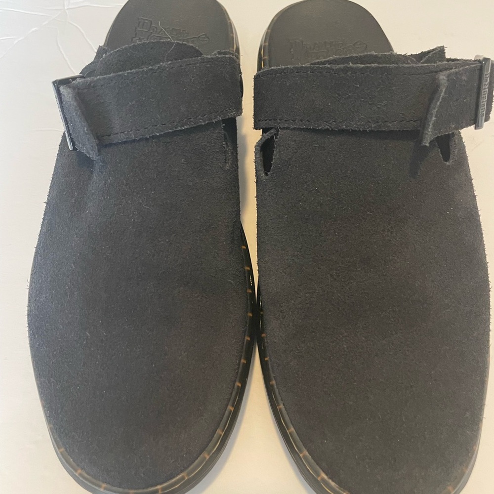 Doc Martens Black Suede mules
